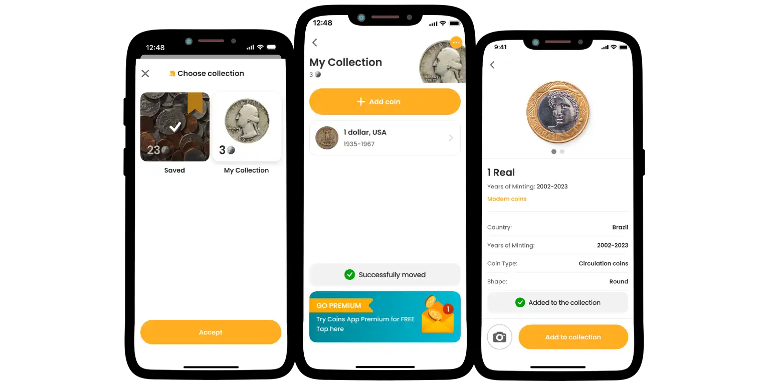 Coin ID Scanner’s part of interface.